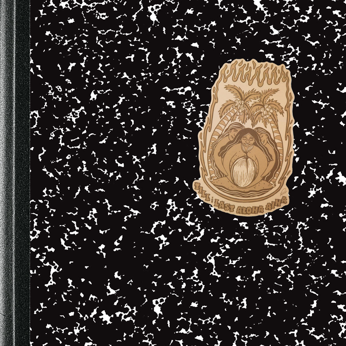 Till the Last Aloha ʻĀina Pepili - Original Art 4" Vinyl Sticker