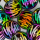 3” Vinyl Pepili Aloha Seashells Holographic Sticker