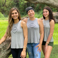 Aloha Baseline Soft & Stretchy Light Gray Tank