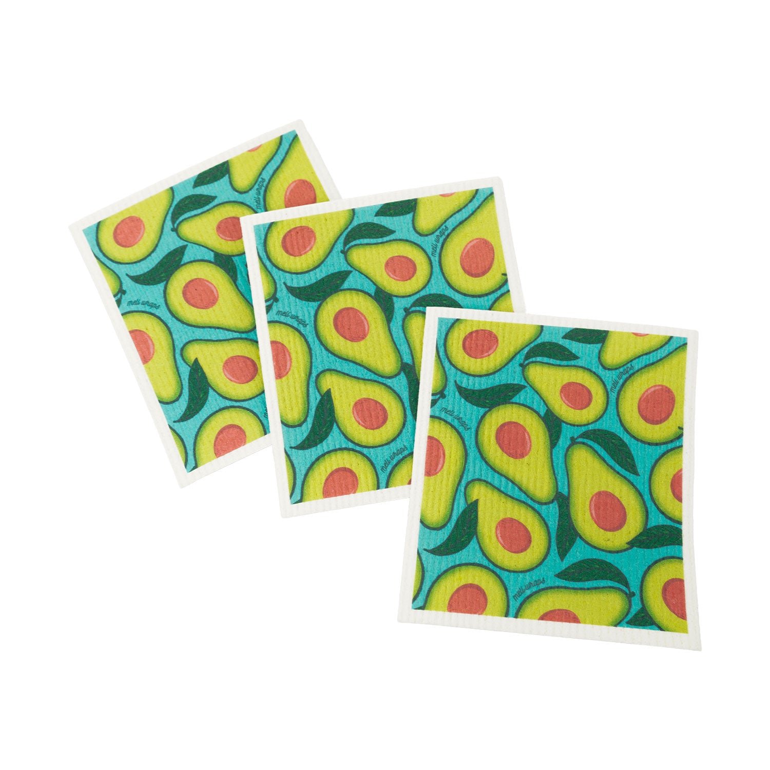 Swedish Dish Cloth 3 Pack - Avocado