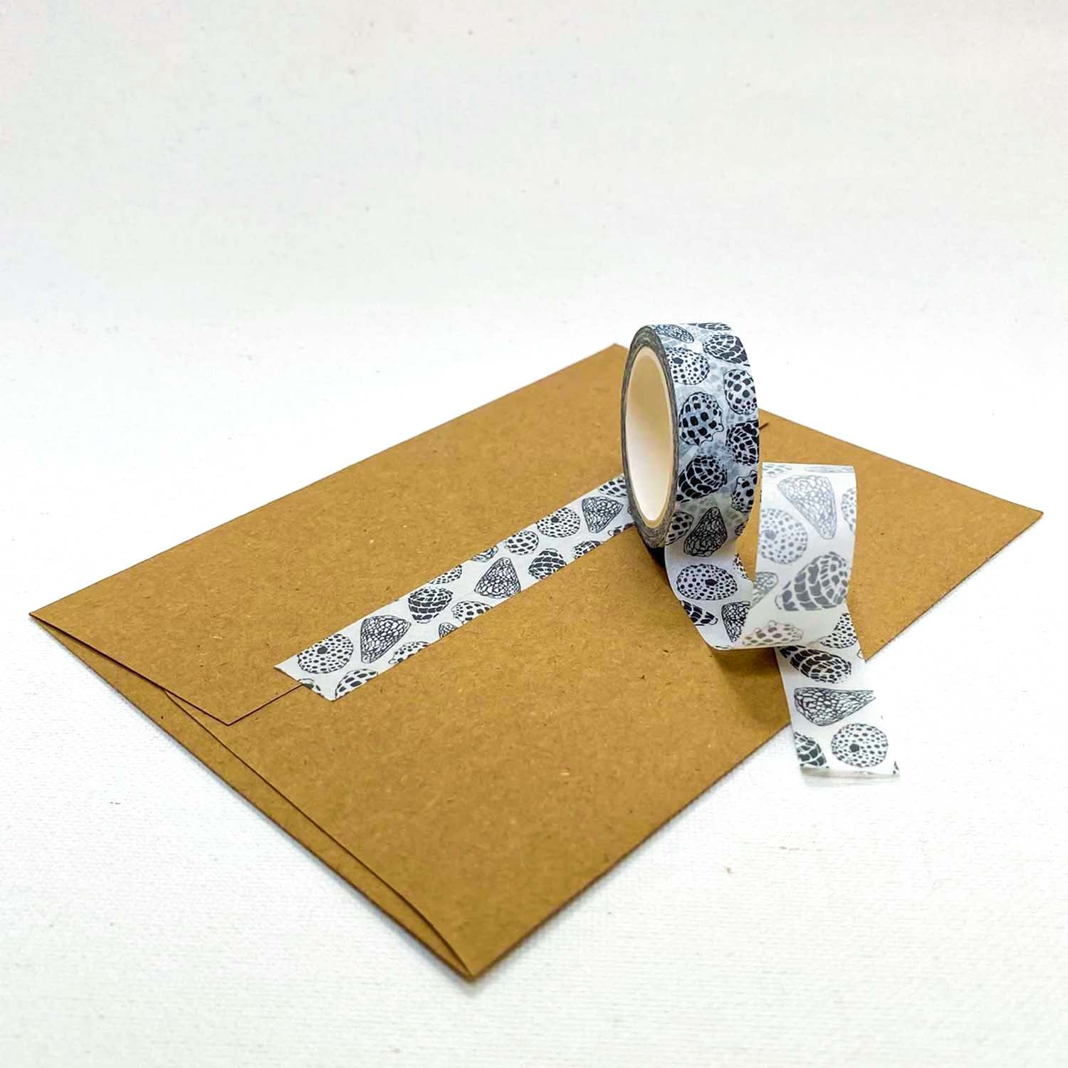 15mm x 10m Washi Tape - Banded Marble Cone