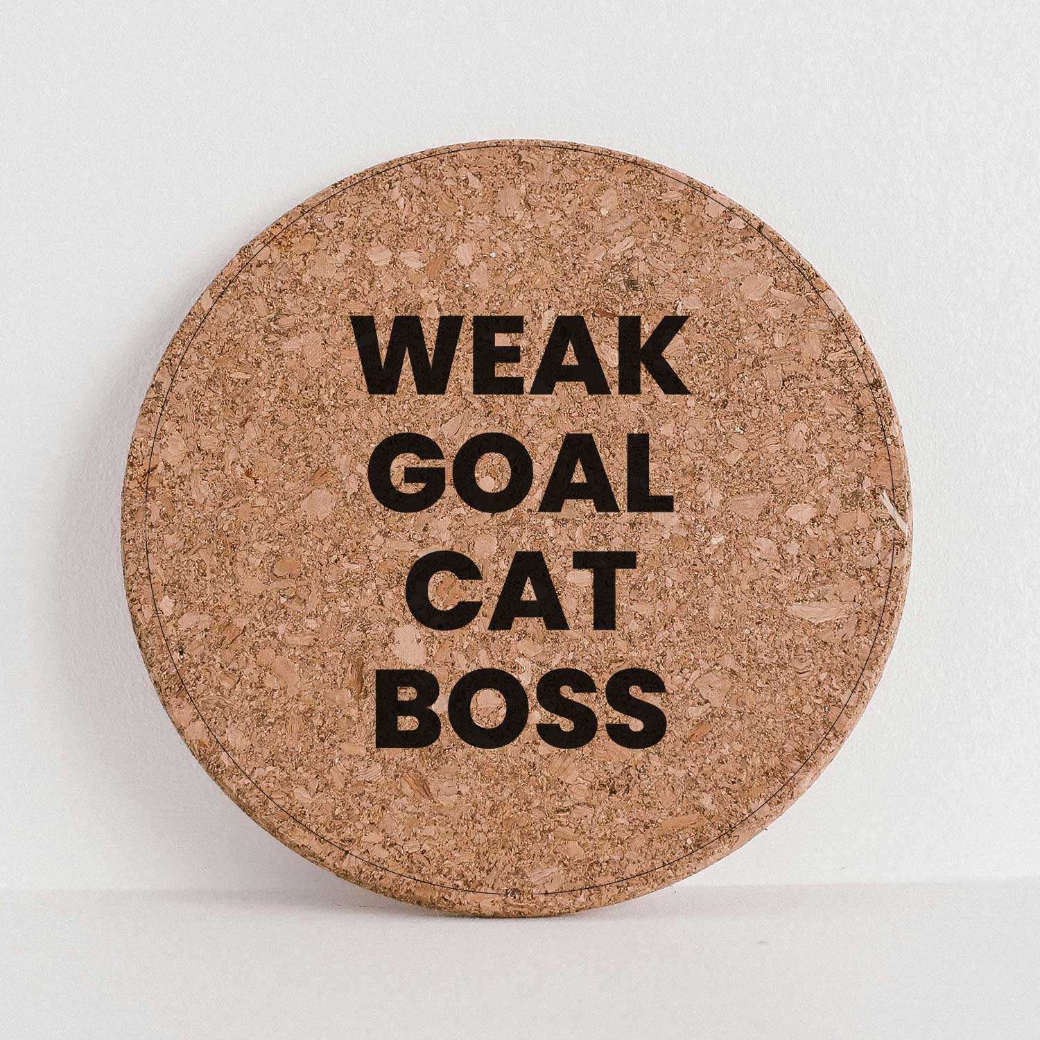 WE GO GET BUSS - Cork Double Sided Coaster