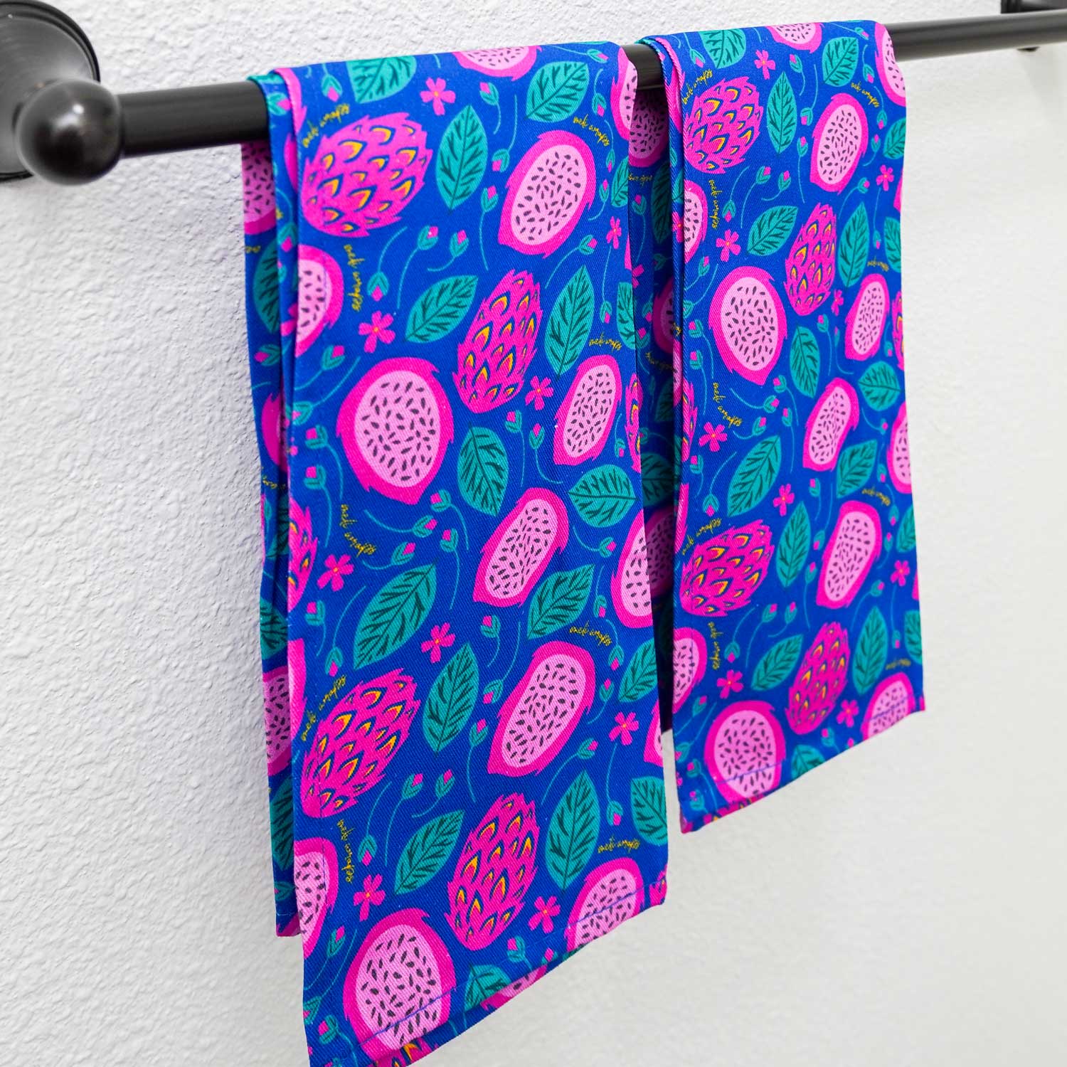 Cotton Kitchen Towel 2 Pack - 24"x16" - Dragonfruit