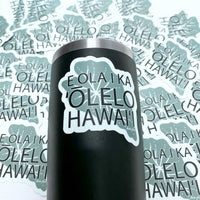 3” Vinyl Pepili "E Ola Ka ʻŌlelo Hawaiʻi" The Hawaiian Language Shall Live Kalo Sticker