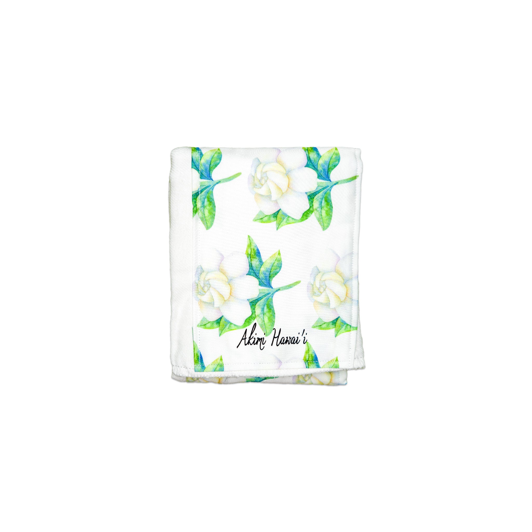 Organic Cotton Gauze Gardenia Handmade Burp Cloth