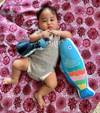 Handmade Patchwork Poi Pounder Baby Teething Toy - Kalo & Tribal