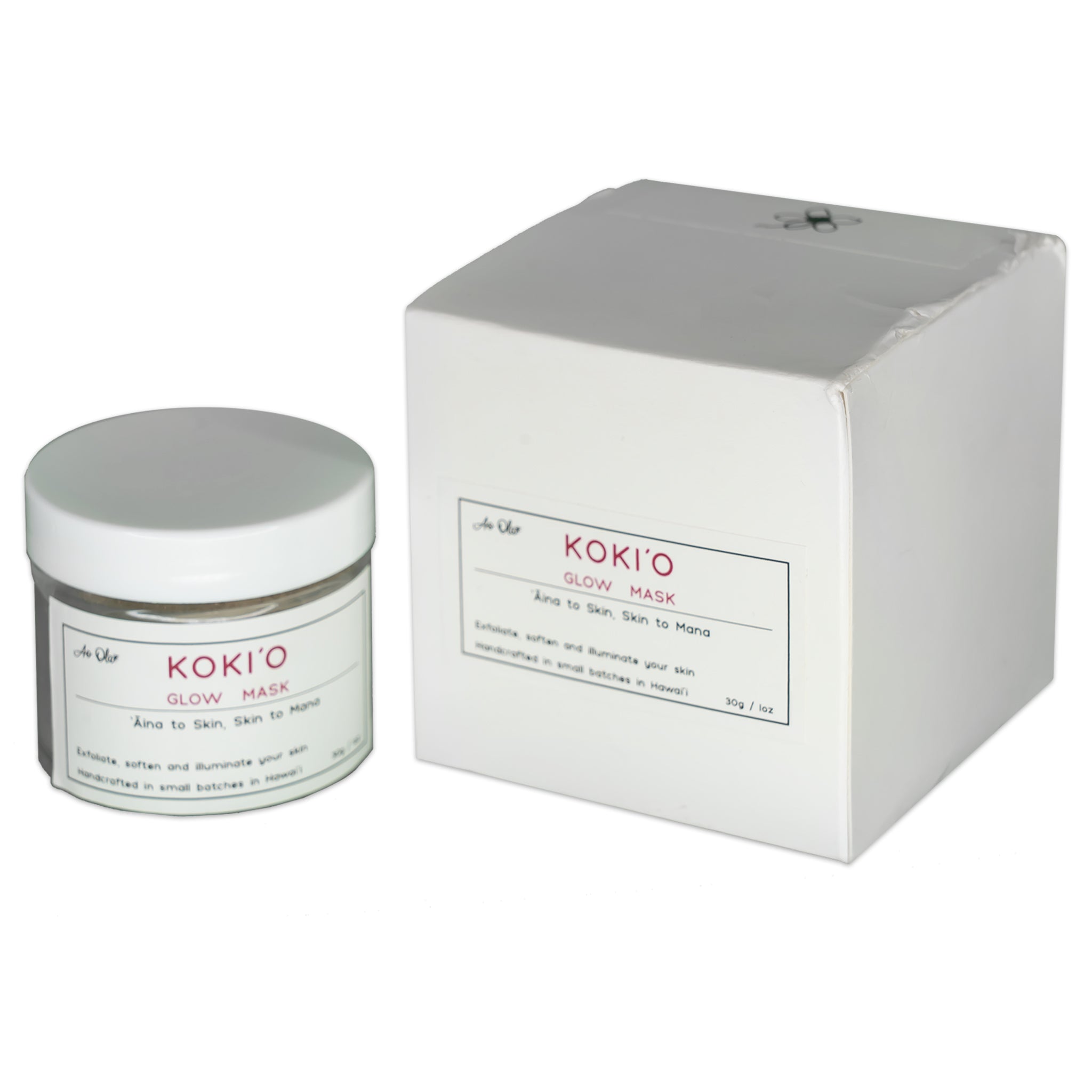Koki'o Exfoliant + Hibiscus Ōlena Noni Glow Mask