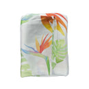 Bamboo Organic Cotton Monstera & Bird-of-Paradise 47" Swaddling Blanket