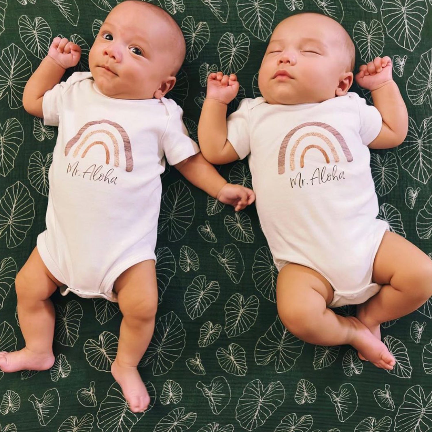 Mr. Aloha Bamboo Cotton Baby Onesie