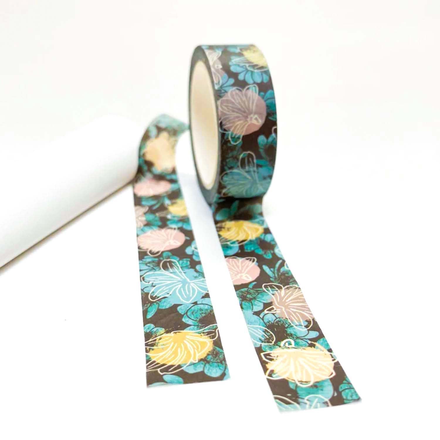 15mm x 10m Washi Tape - Colorful Naupaka Flower