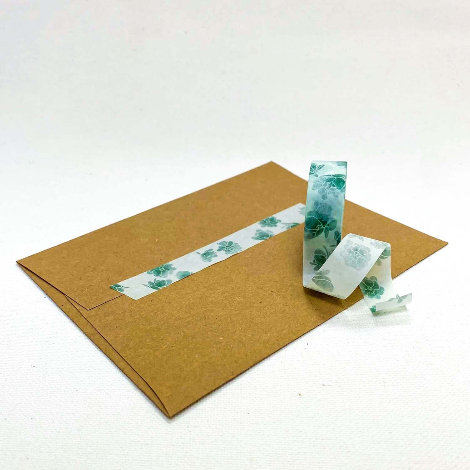 15mm x 10m Washi Tape - Naupaka leaves