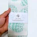 19" x 27" Cotton Flour Sack Tea Towel - Ocean Shells