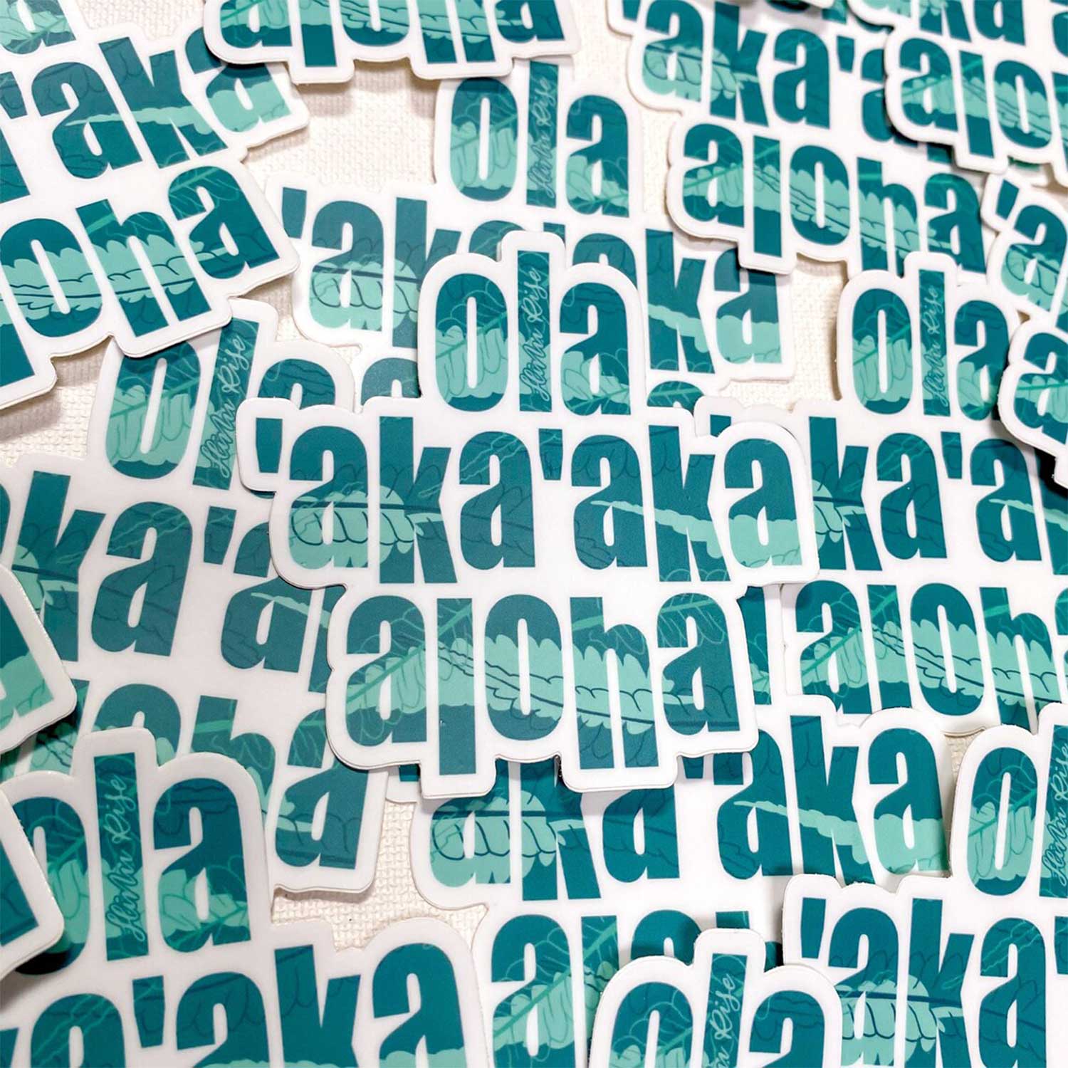 3” Vinyl Pepili "Ola ‘Aka’aka Aloha" Live Laugh Love Sticker