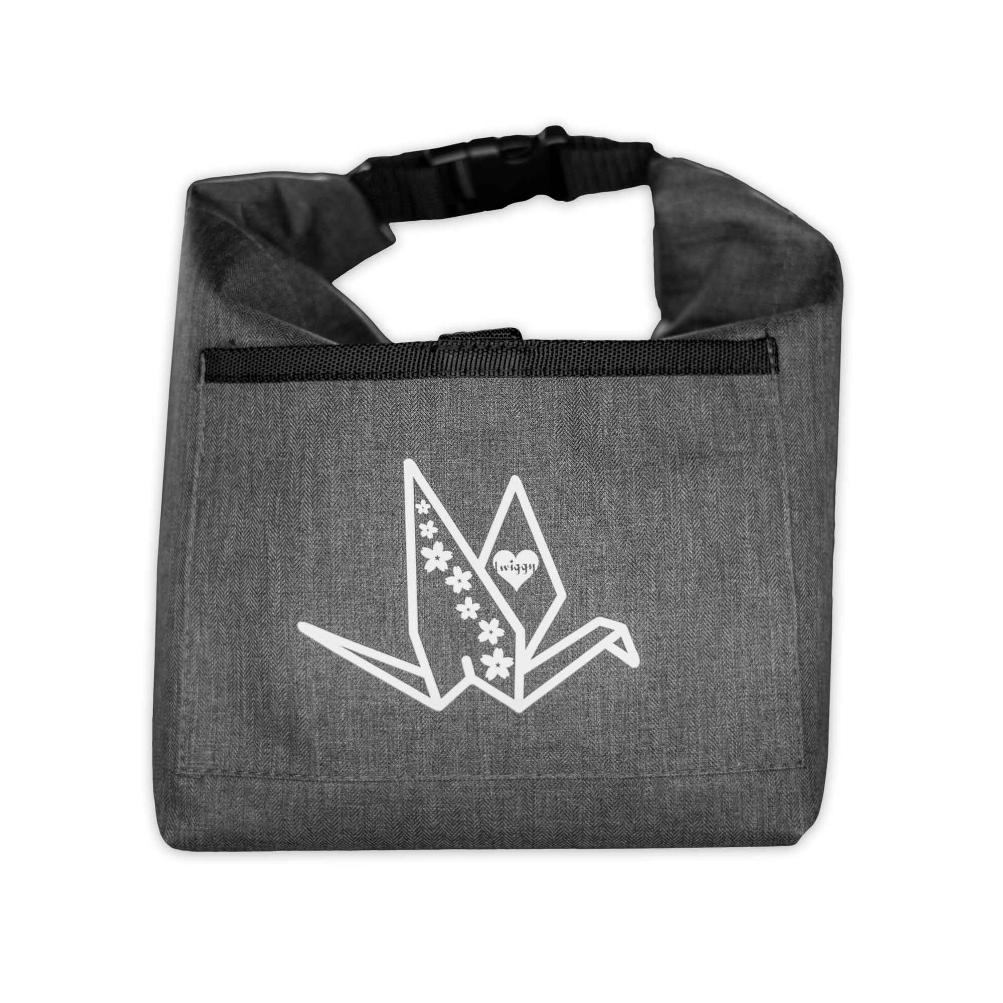 Semi-Insulated Foldable Lunch Tote - Tsuru Yume Origami Crane