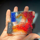 Handmade Stained Glass 3D Ornament - Ocean Entry