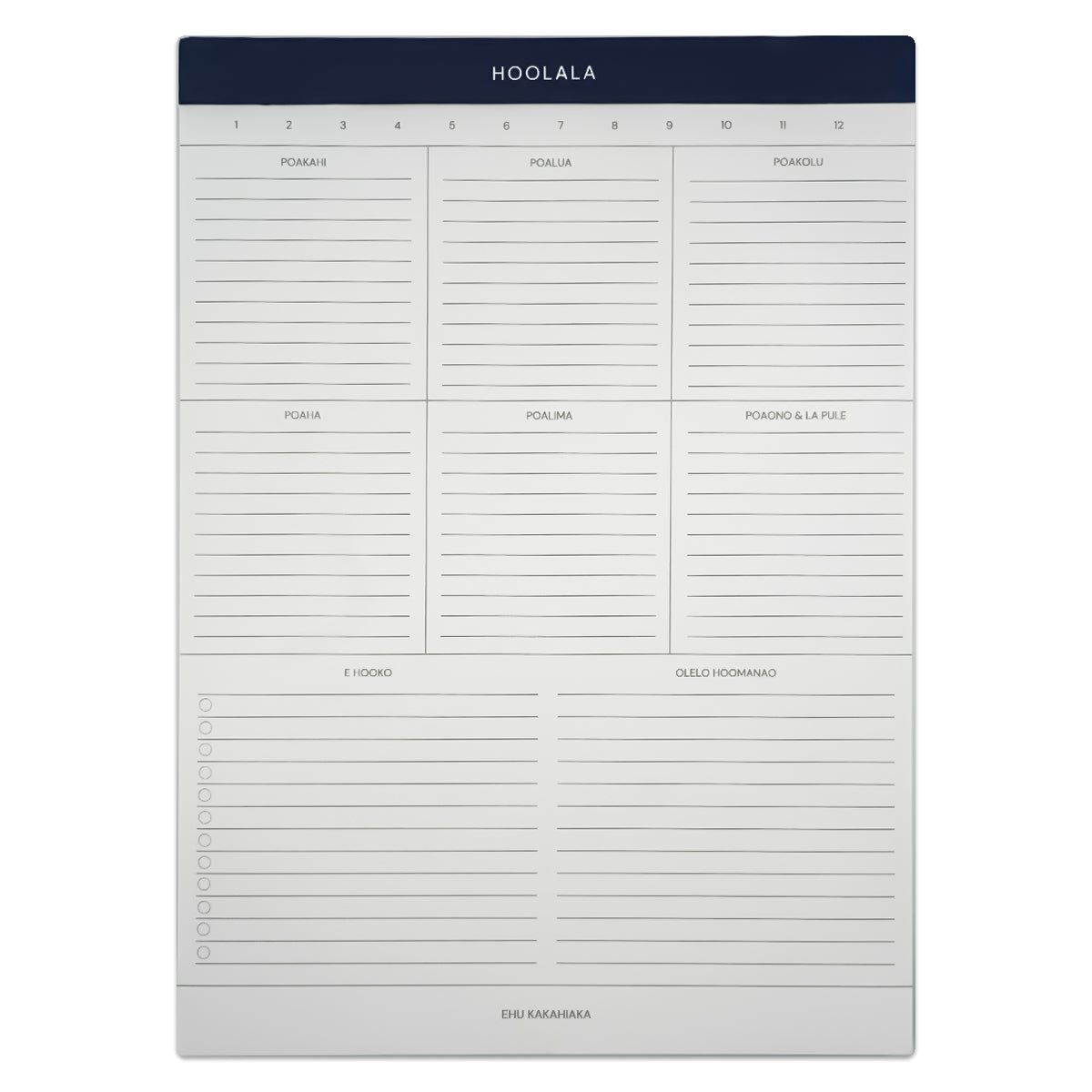 Hoolala Legal Pad - Hawaiian Language Planner