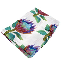 Bamboo Organic Cotton Protea 47" Swaddling Blanket