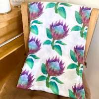 Bamboo Organic Cotton Protea 47" Swaddling Blanket