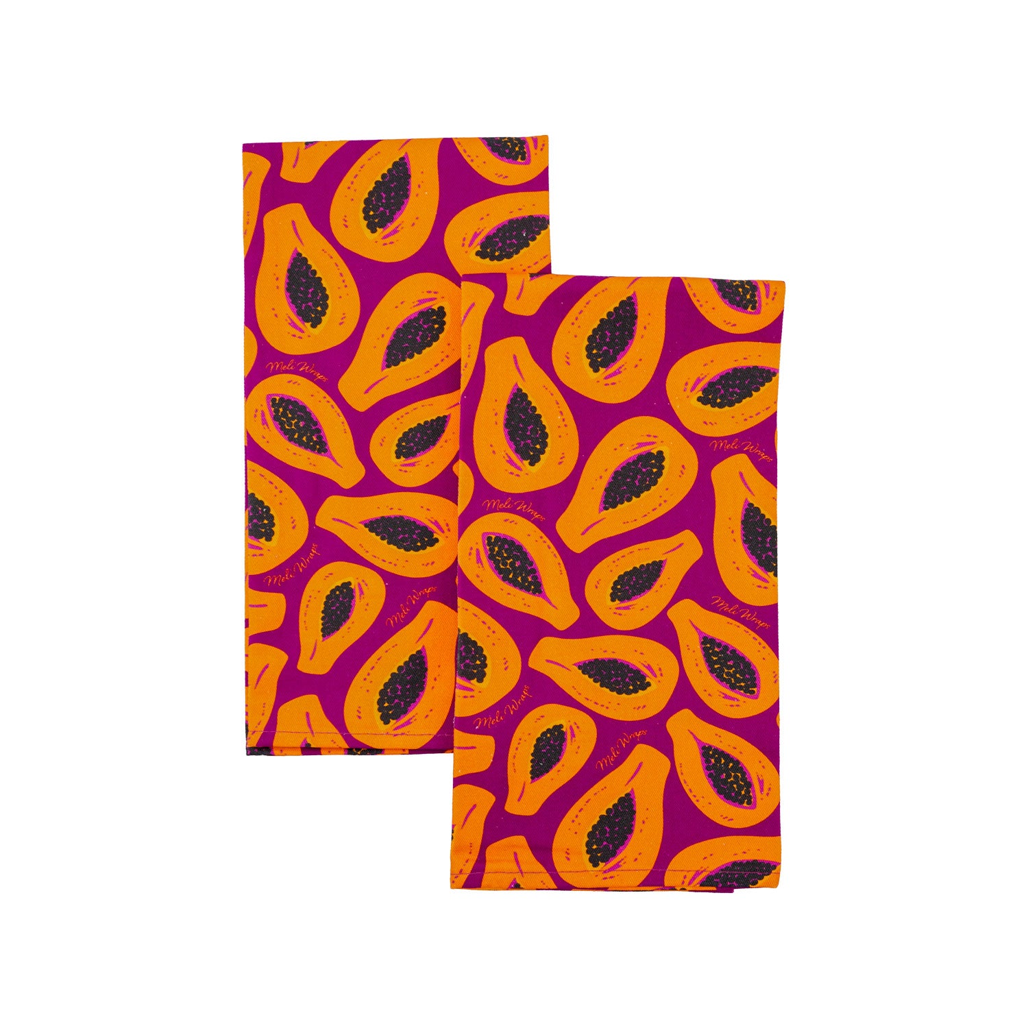 Cotton Kitchen Towel 2 Pack - 24"x16" - Papaya