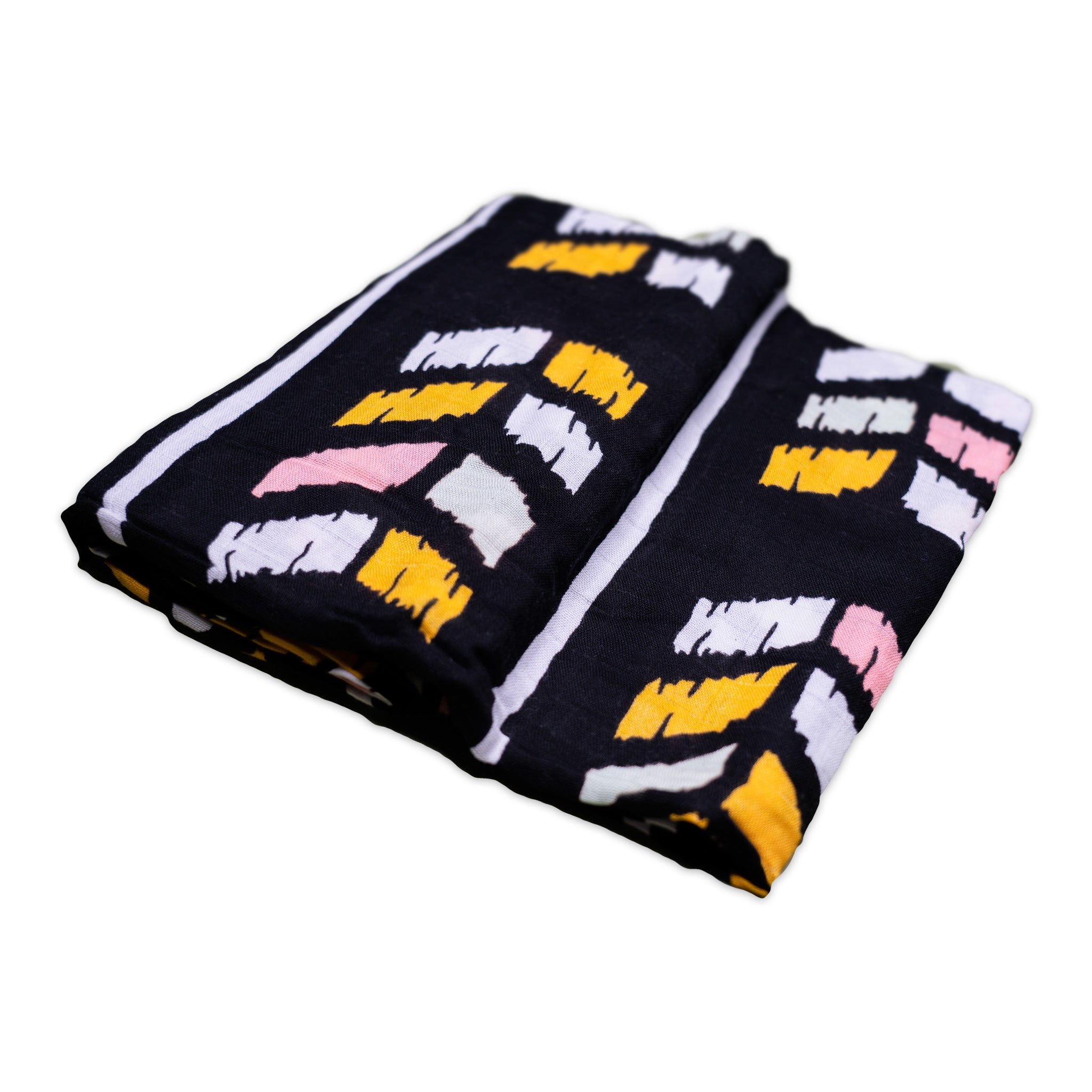 Bamboo Muslin 47" Pua Print Signature Swaddle Blanket