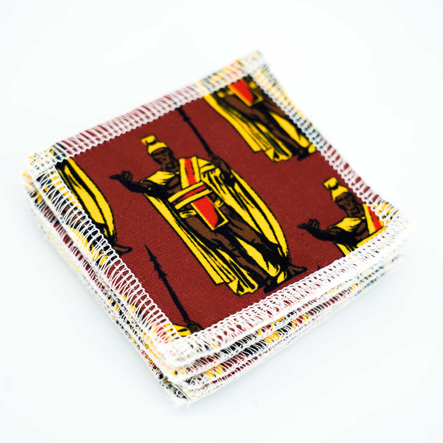 Reusable Sustainable 3" Cloth Face Pads - King Kamehameha Red