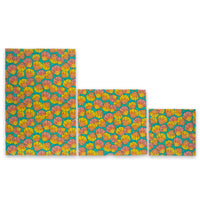 Reusable Handmade Organic Beeswax Food Wraps 3 Pack - Shells