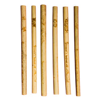 Engraved Bamboo Reusable Straw & Cleaner - Hula