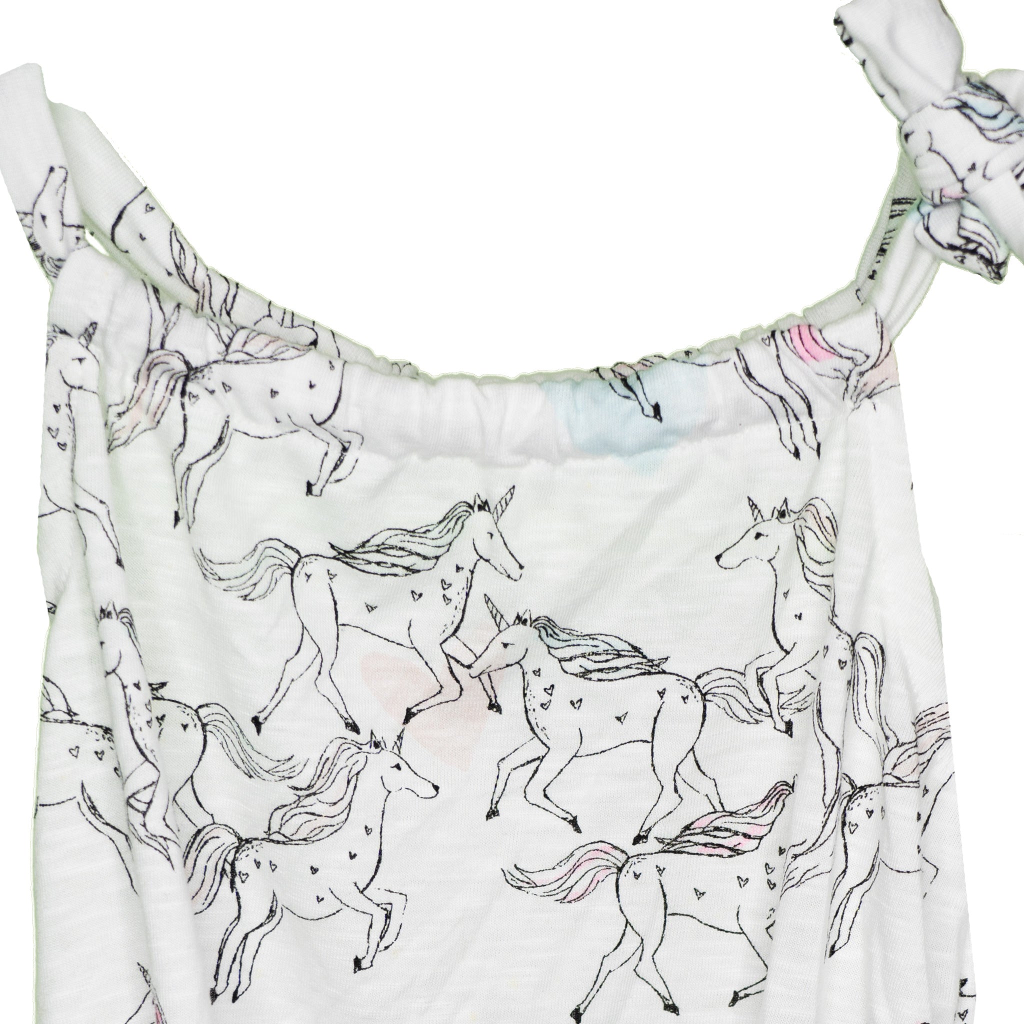 Unicorn Print Handmade Jersey Knit Romper & Headband - Toddler