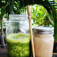 Engraved Large Bamboo Reusable Straw & Cleaner - Whale & Dolphins