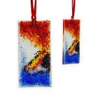 Handmade Stained Glass 3D Ornament - Ocean Entry