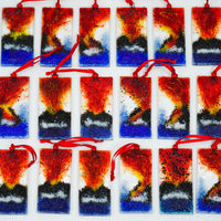 Handmade Stained Glass 3D Ornament - Ocean Entry