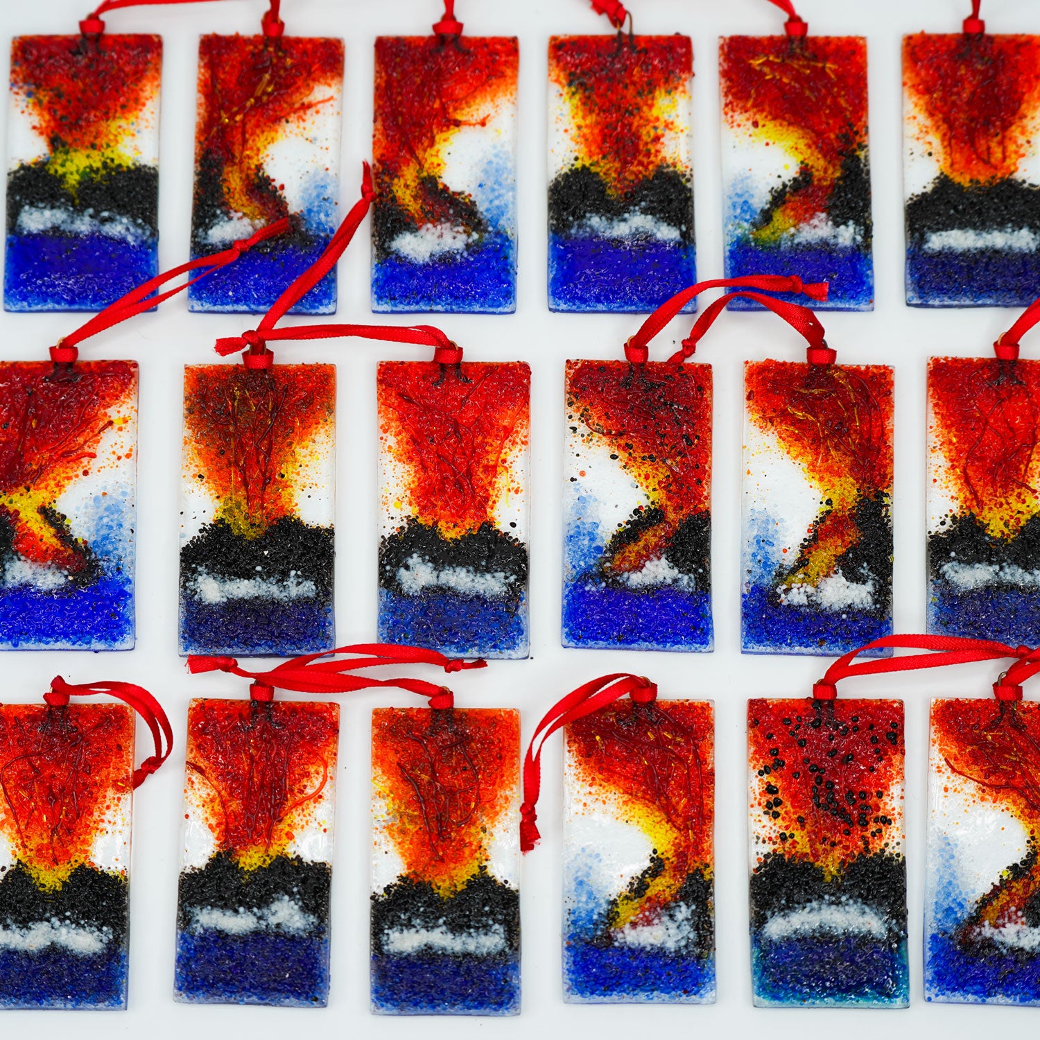 Handmade Stained Glass 3D Ornament - Ocean Entry