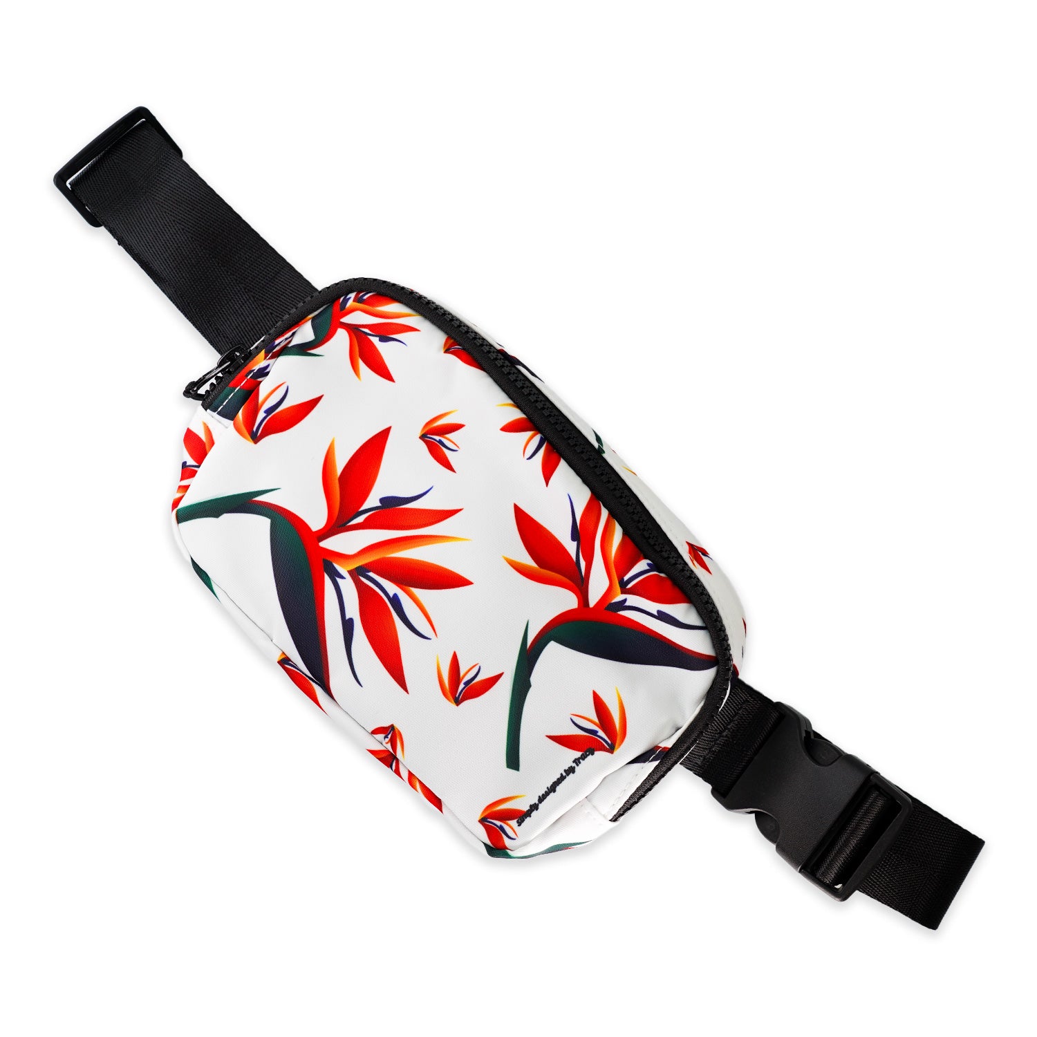 Custom Designed Waist Bag - Bird of Paradise